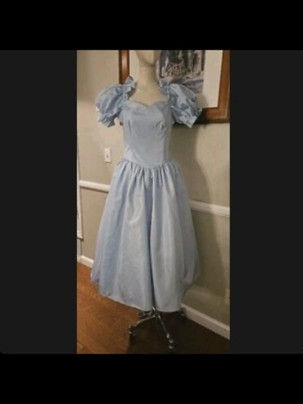 80's Baby Blue Prom Dress